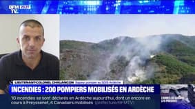 Ardèche: le lieutenant-colonel Chalancon pointe une "simultanéité assez marquée" des départs de feux