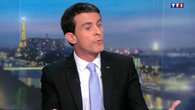 Manuel Valls sur le plateau du 20h de TF1