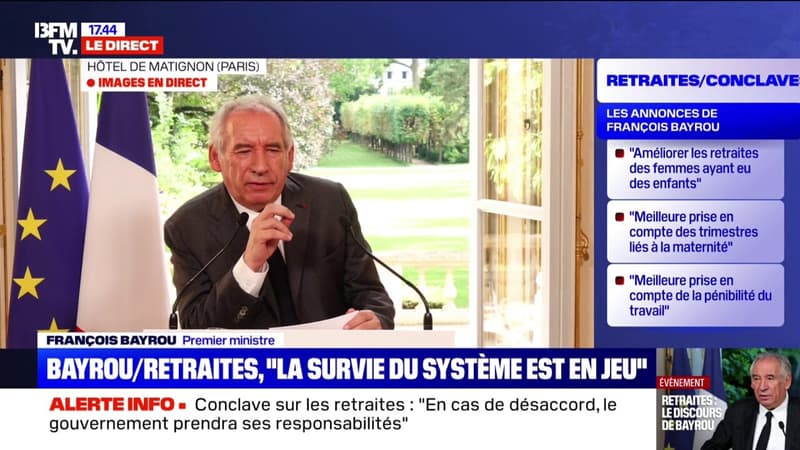 Conclave sur les retraites: 