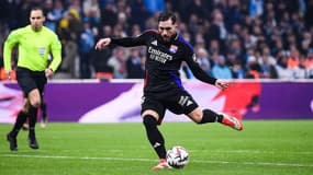 Rayan Cherki lors du match OM-OL (3-2, L1), le 2 février 2025