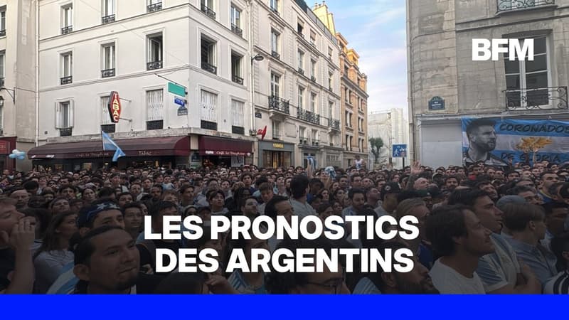 Les pronostics des supporters argentins à la mi-temps