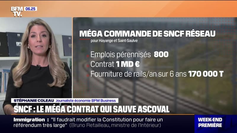 SNCF: un méga contrat permet de sauver 800 postes et permettra de produire des rails 