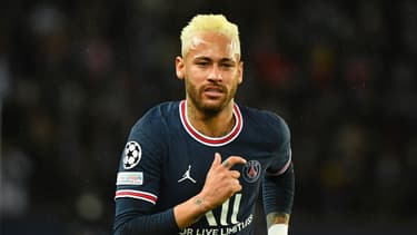 Neymar lors de PSG-Real en Ligue des champions