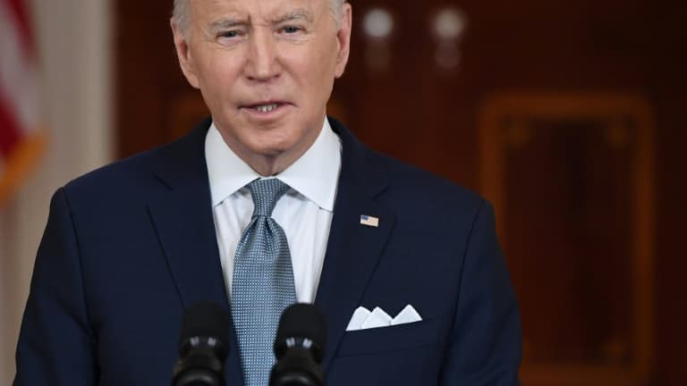 Joe Biden à Washington le 25 février 2022