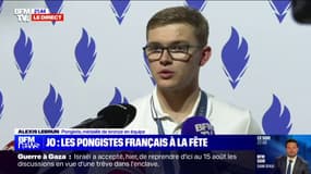 Alexis Lebrun (pongiste, médaillé de bronze en équipe): "On a du mal à réaliser, on est sur un nuage"