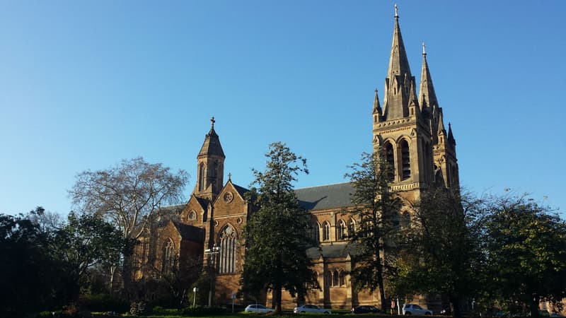 La cathédrale anglicane Saint Pierre d'Adélaïde, en Australie (illustration)