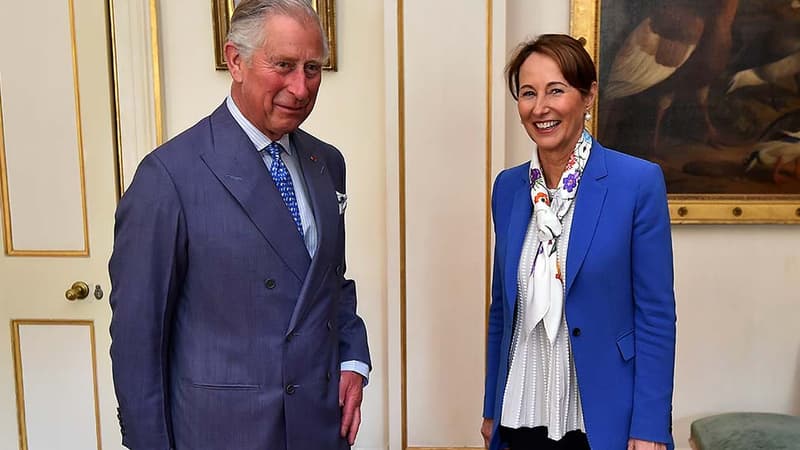Ségolène Royal reçue par le prince Charles à Clarence House à Londres.
