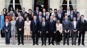 Le gouvernement de Jean-Marc Ayrault, le 17 mai 2012.