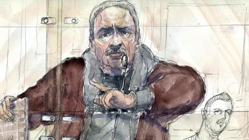 Le terroriste vénézuélien Ilich Ramirez Sanchez, alias Carlos, lors de son procès en première instance le 15 décembre 2011.