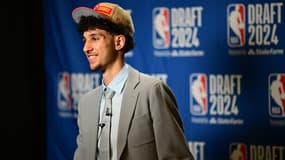 Zaccharie Risacher après la draft NBA, le 27/06/2024
