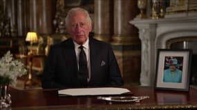 Le roi Charles III lors de sa première adresse publique, le 9 septembre 2022.