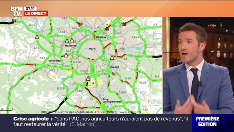 Paris: où se situent les principaux blocages autour de la capitale?