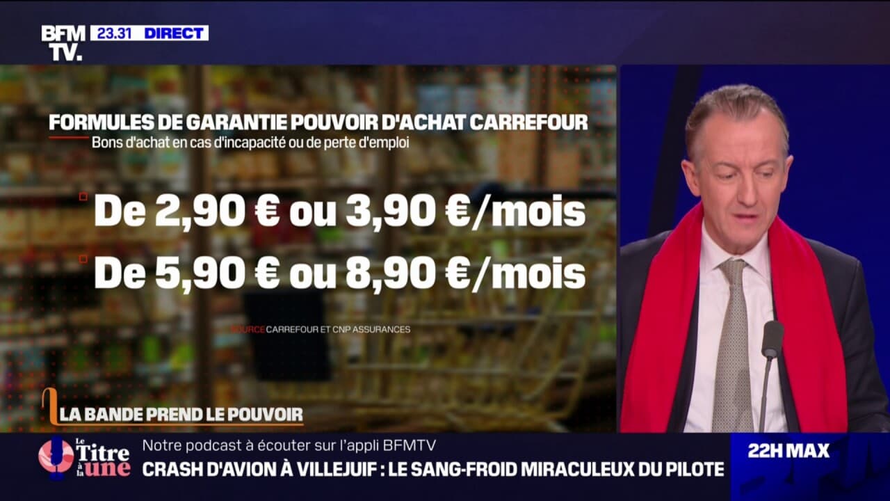 Perte de revenus : Carrefour lance une assurance pour faire ses courses  alimentaires en cas de coup dur