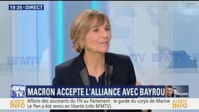 "Emmanuel Macron dit qu'il fait siennes les quatre propositions de François Bayrou", Marielle de Sarnez