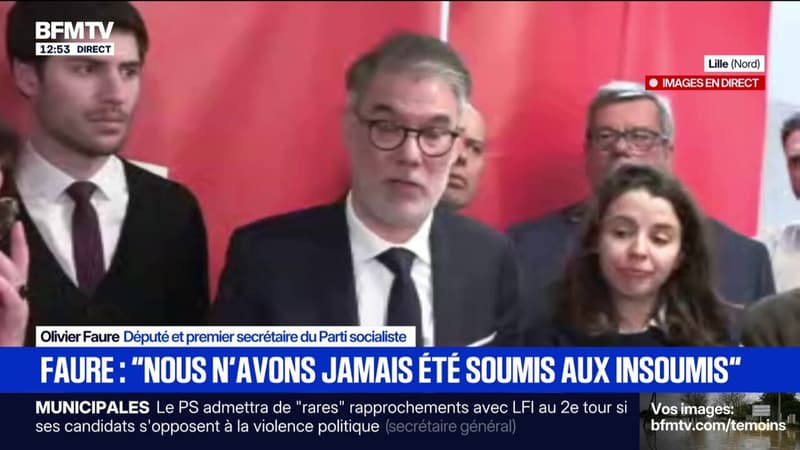 "Nous n'avons jamais été soumis aux Insoumis", souligne Olivier Faure