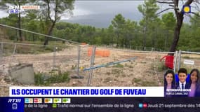 Bouches-du-Rhône: des manifestants écologistes occupent le chantier du golf de Fuveau