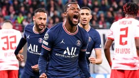 Georginio Wijnaldum lors de Leipzig-PSG, à la Red Bull Arena le 3 novembre 2021