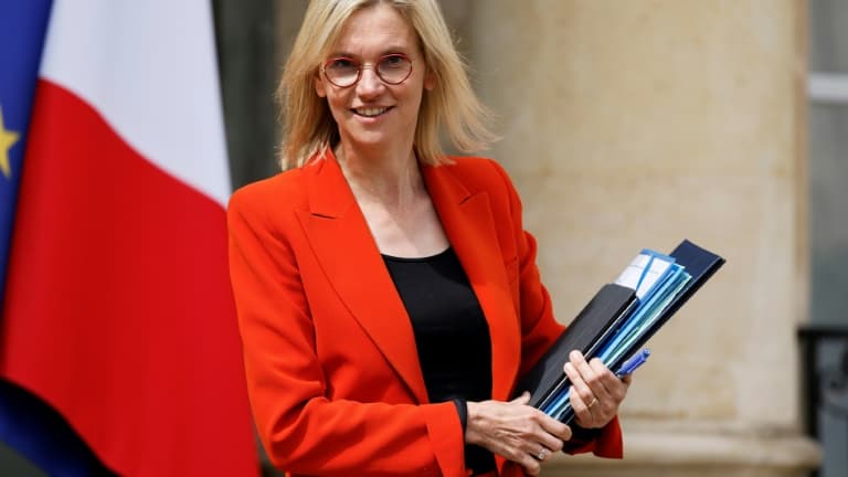 La ministre de la Transition énergétique Agnès Pannier-Runacher, à l'Elysée le 8 juin 2022
