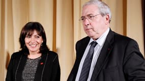 Le maire de Paris, Anne Hidalgo et le président de la région Ile-de-France, Jean-Paul Huchon.