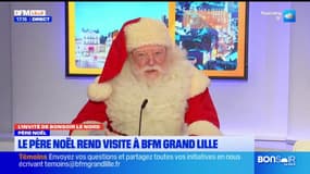 Le père Noël rend visite à BFM Grand Lille