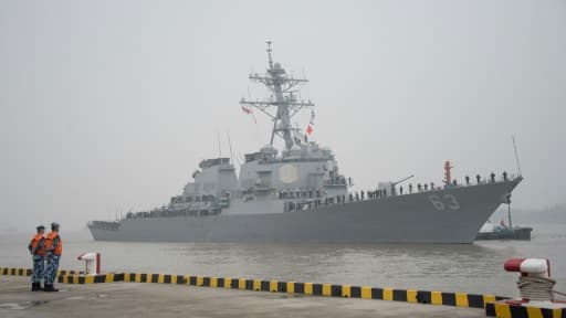 Le navire américain USS Stethem, le 16 novembre 2015 à Shanghai