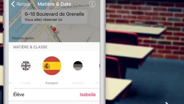 La géolocalisation permet de choisir le professeur le plus proche