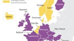 Le mariage homosexuel en Europe