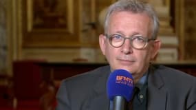 Le secrétaire national du Parti communiste français Pierre Laurent sur BFMTV le 23 juin 2016.