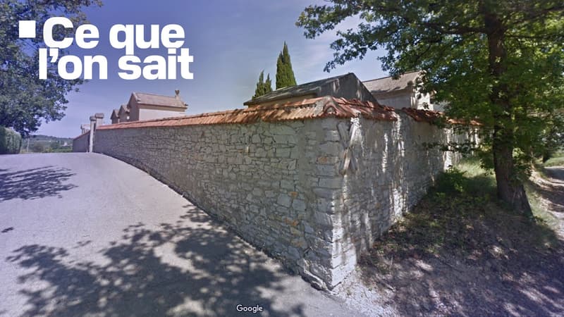 Une vue Google Street View d'août 2014 du cimetière de Canaules-et-Argentières (Gard) où a été tuée une femme de 93 ans par un chien en mai 2024. 