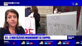 Élèves absents en Seine-Saint-Denis: "On a moins d'absents que l'an dernier", juge la maire d'Aubervilliers Karine Franclet