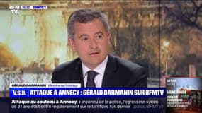 Attaque au couteau à Annecy, Gérald Darmanin loue "le travail extraordinaire des services de secours et des médecins"