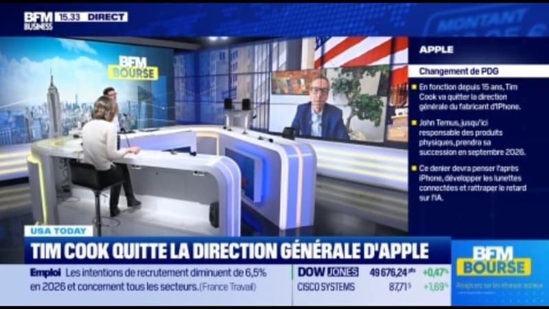 APPLE : Tim Cook quitte la direction générale ¨