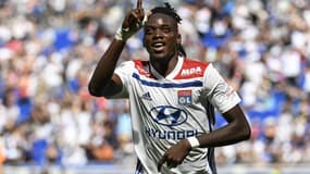 Bertrand Traoré marque son premier but de la saison face à Amiens, Dimanche. 