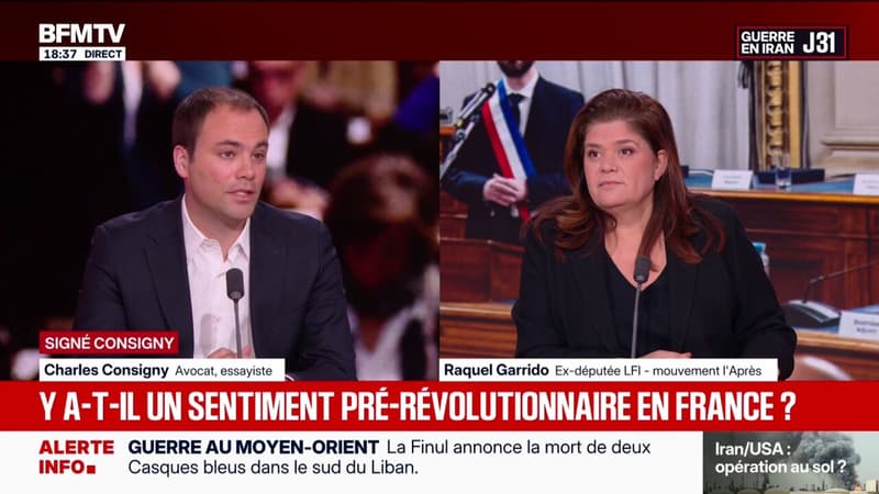 "Sentiment prérévolutionnaire électoral" évoqué par Gérald Darmanin: "De la colère il y en a dans notre pays et à juste titre", affirme Raquel Garrido