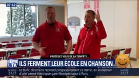 À cause du froid aux États-Unis, ces proviseurs annoncent la fermeture de leur école... en chanson