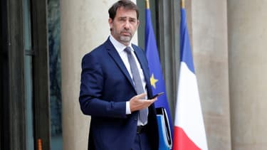 Le ministre de l'Intérieur Christophe Castaner, quitte l'Elysée le 17 juin 2020