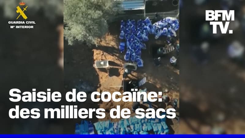 Sept tonnes de cocaïne retrouvées enfouies dans une ferme près de Séville