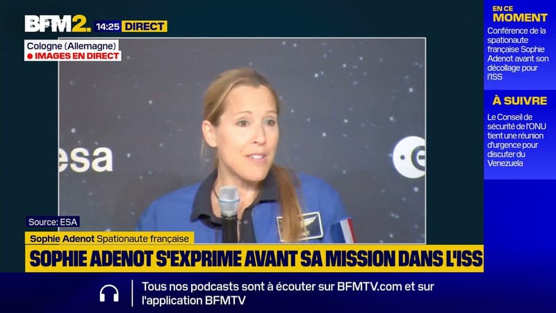 Espace: la spationaute française Sophie Adenot se dit "sereine" et "curieuse" avant son départ pour l’ISS