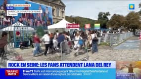Les fans attendent Lana Del Rey pour le coup d'envoi de Rock en Seine