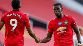 Anthony Martial et Paul Pogba