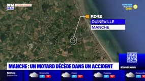 Manche: un motard meurt dans un accident à Quinéville