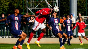 Les jeunes parisiens s'inclinent face à Benfica en Youth League, le 11 octobre 2022.