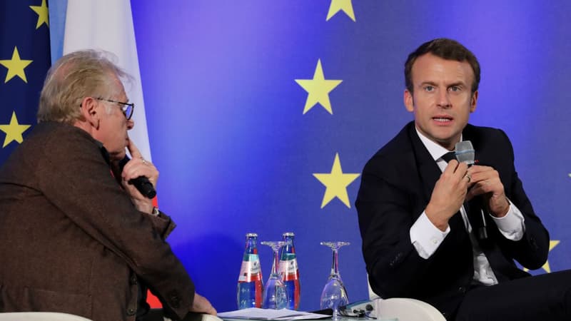 Emmanuel Macron et Daniel Cohn-Bendit le 10 octobre 2017.