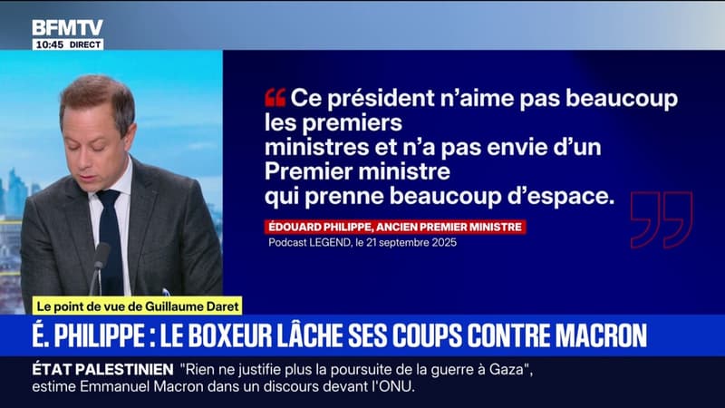 ÉDITO - Édouard Philippe lâche ses coups contre Emmanuel Macron