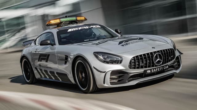 Voici la voiture de sécurité de la saison 2018 de Formule 1, toujours fournie par Mercedes.