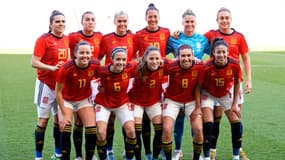 L'équipe espagnole féminine en février 2022
