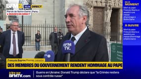 Hommage au pape François à Paris: "Il était normal que le gouvernement soit représenté", selon François Bayrou