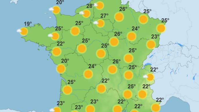 La météo jeudi 1er mai 2025. La météo jeudi 1er mai 2025.