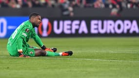 Mike Maignan lors de Milan-Slavia Prague, le 14 mars 2024.