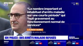 Paris: la police nationale refusera certains arrêts maladie assure Laurent Nuñez